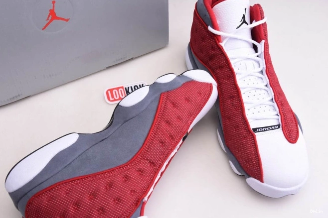 Bmlin Shoes Flint Red Jordan 414571-600 Gym Air Retro 13 Grey 0804